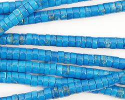 Howlite Turquoise Heishi 4mm