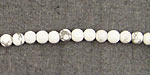 White Howlite Round 4mm