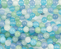 Blue Quartz (rainbow) Round 4mm