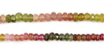 Tourmaline Faceted Rondelle 4-5mm