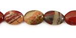 Apple Jasper Flat Oval 14x10mm