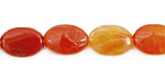 Madagascar Carnelian Flat Oval 14x10mm