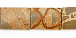 African Brown Rhyolite Thin Pillow 20x15mm