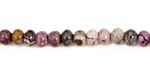 Purple Crazy Lace Agate Rondelle 6mm
