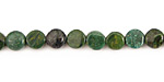 African Jade (dk. green) Puff Coin 6mm