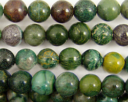 African Jade (dk. green) Round 8mm