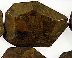 Bronzite Faceted Flat Slab 35-45x25-35mm
