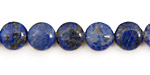 Denim Lapis Puff Coin 10mm