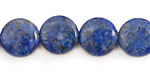 Denim Lapis Puff Coin 14mm