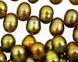 Iris Green Dancing Drop 7.5-8x10-11mm