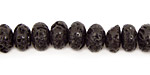 Lava Rock Rondelle 10mm