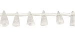 Rock Crystal Cone Drop 5x10mm
