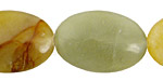Antique Soocho Jade Flat Oval 30x20mm