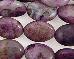 Purple Crazy Lace Agate Flat Oval 18x13mm