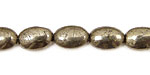 Golden Pyrite (silver tone) Flat Oval 12x8mm