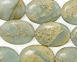 Impression Jasper Flat Oval 20x15mm
