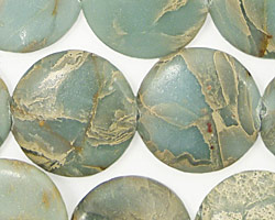 Impression Jasper Puff Coin 20mm