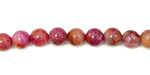 Ruby Crazy Lace Agate Round 6mm