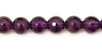 Amethyst Faceted Round 8mm