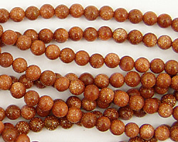 Goldstone Round 4mm