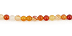 Carnelian (natural) Round 4mm