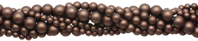 Chocolate (Matte) Shell Pearls