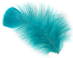 Teal Turkey Flat Feather 100-152mm