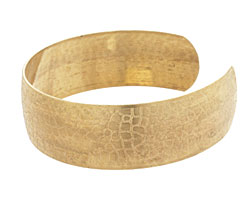 Brass Crackled Cuff 63x19mm