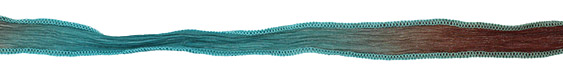Azure Like Truffles Hand Dyed 100% Silk Ribbon 1/2"