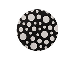 Lillypilly Black Scattered Dots Anodized Aluminum Disc 25mm, 22 gauge
