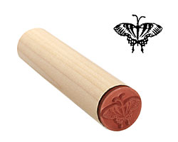 Backyard Butterfly Mini Rubber Stamp 19x15mm