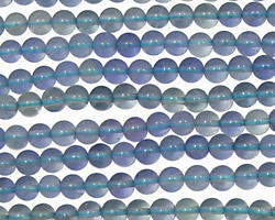 Blue Green Fluorite Round 4-5mm