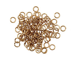 Artistic Wire Non-Tarnish Brass Chain Maille Jump Ring 3.57mm, 20 gauge
