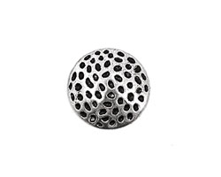 Pewter Textured Disk 17mm