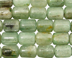 Green Kyanite Barrel 10-12x8mm