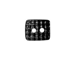 TierraCast Gunmetal Rectangle Hammertone Button 15x13mm