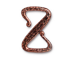 TierraCast Antique Copper (plated) Z Hook Clasp 28x19mm
