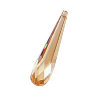 Champagne Faceted Teardrop 7x30mm