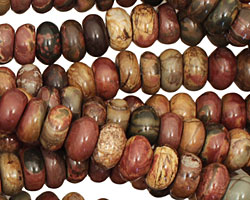 Red Creek Jasper Rondelle 10mm