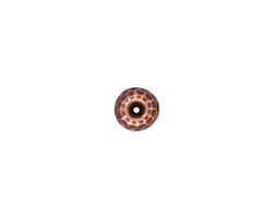 TierraCast Antique Copper (plated) Hammered Bead Aligner 8mm