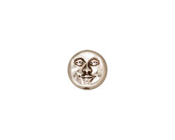 TierraCast Antique Silver (plated) Moon Face Bead 10mm