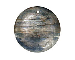 Kyanite (in resin) Coin Pendant 40mm