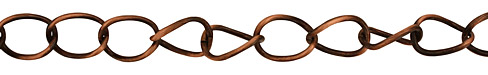 Antique Copper (plated) X-Large Oval Curb Chain