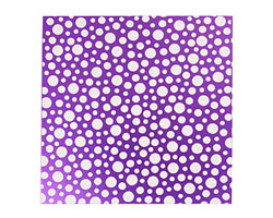 Lillypilly Purple Scattered Dots Anodized Aluminum Sheet 3"x3", 24 gauge
