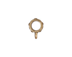 TierraCast Antique Gold (plated) .25 ID Legend Bail 3x13mm