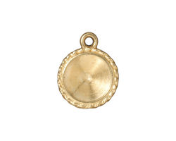 TierraCast Gold (plated) Twisted Round Frame 16x20mm