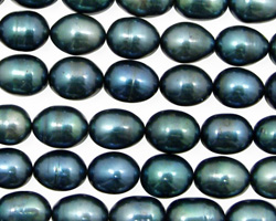 Stormy Blue Rice 9-11mm