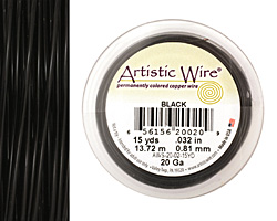 Artistic Wire Black 20 gauge, 15 yards