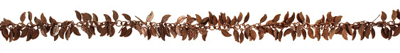 Antique Copper (plated) Falling Leaves Chain
