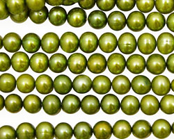 Olive Green Potato 5-5.5mm